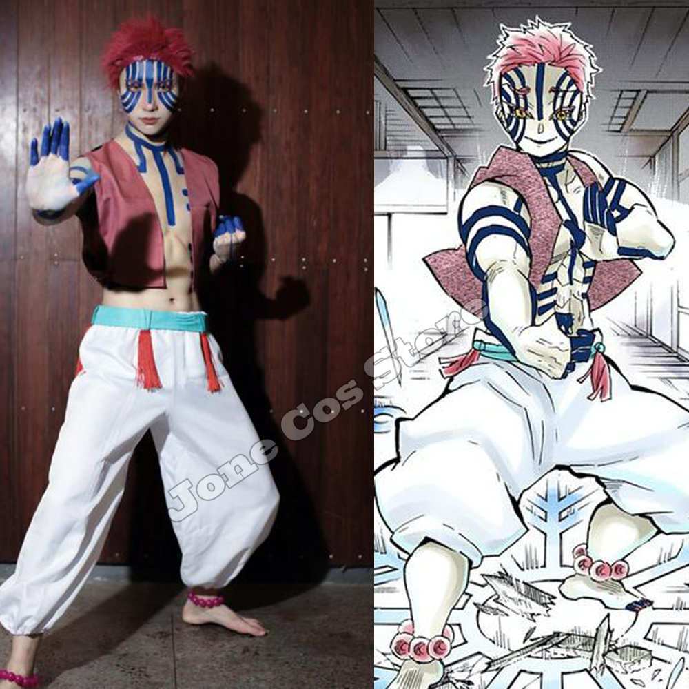 Anime Cosplay Outfits Female - Peruca de Cosplay Akaza, Fantasia de