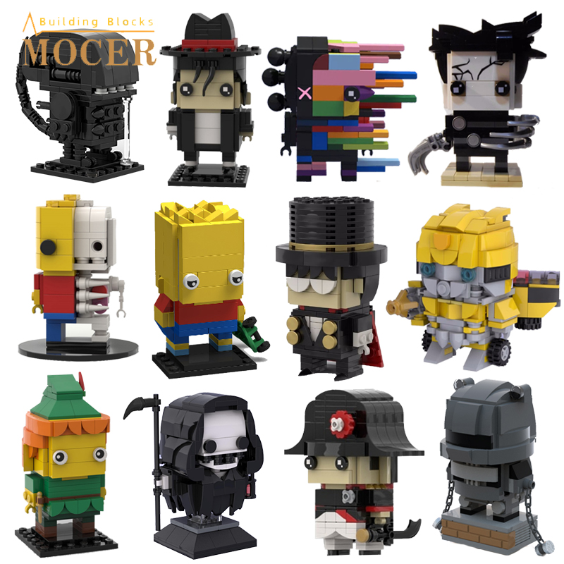Anime Cosplay Ideas Male - Mocer idéias anime figuras tijolos cabeça