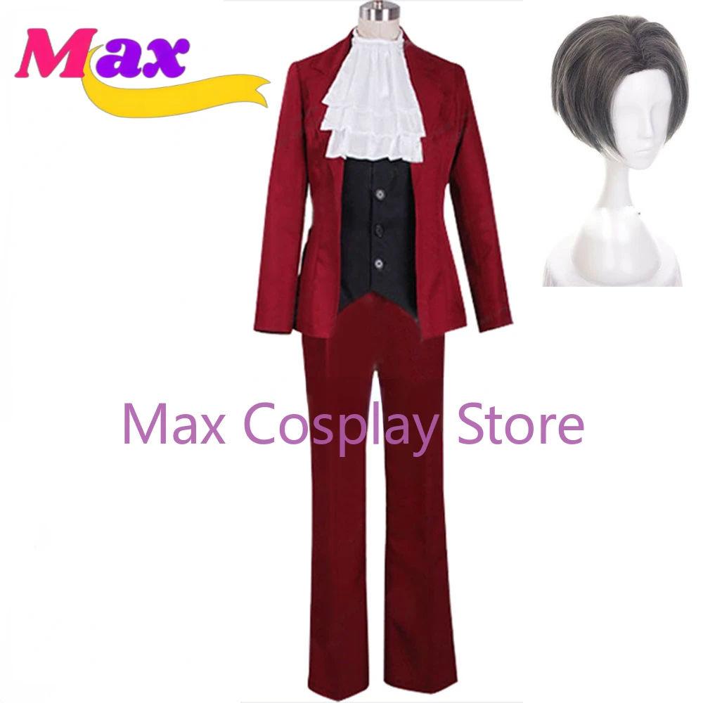 Anime Cosplay Nz - Max jogo cosplay traje milhas edgeworth