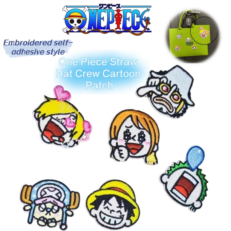 Anime Cosplay Couple - Patch de Tecido One Piece Straw