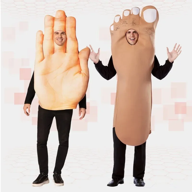 Anime Cosplay Couple - Traje de halloween cosplay mão pé