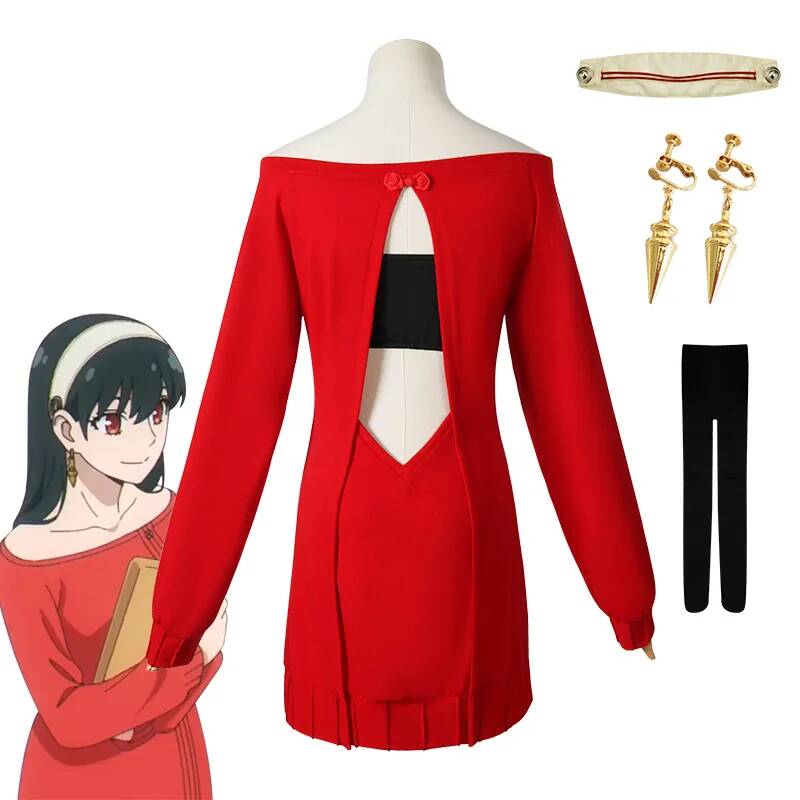 Anime Cosplay Yor Forger - Fantasia de Cosplay Anime FAMILY Yor