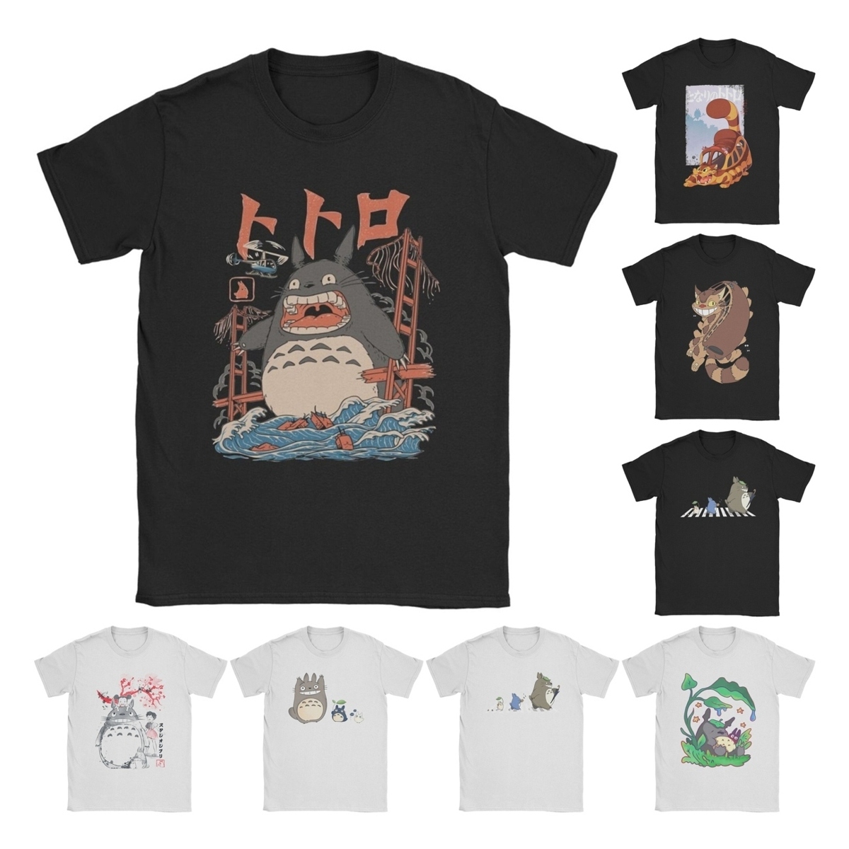 Anime Cosplay Ideas Male - Camiseta masculina de anime Totoro-Miyazaki, camiseta