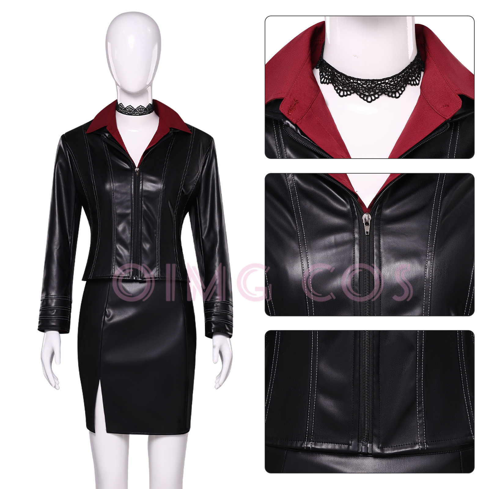 Jaqueta de Couro Ada Wong do J - Anime Cosplay Costumes Female avaliação e preço