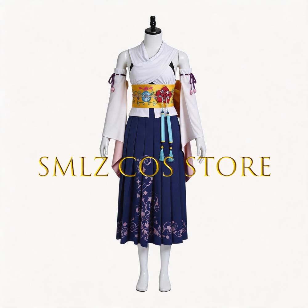 Fantasia Cosplay Yuna FF10 X S - Anime Cosplay Costumes Female avaliação e preço