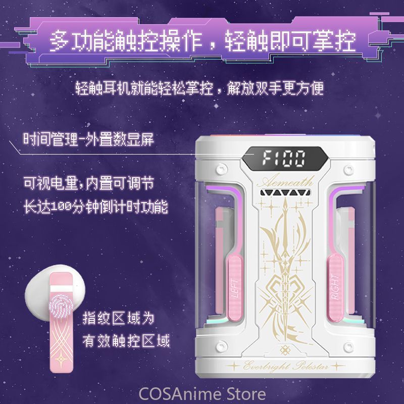 Fone de Ouvido Bluetooth Aemea - Anime Cosplay Com avaliação e preço