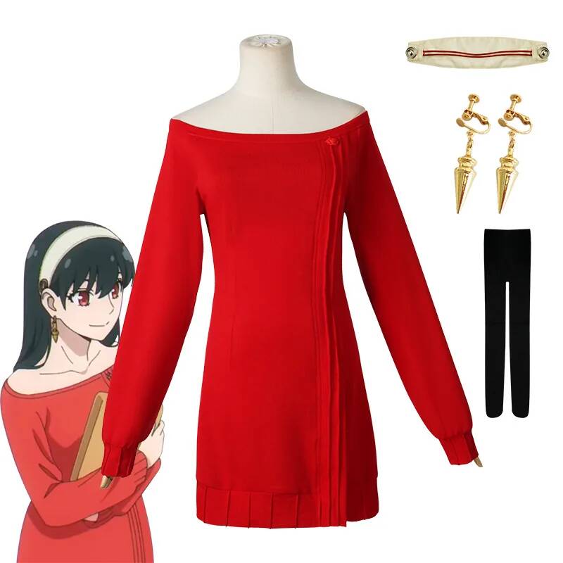 Fantasia de Cosplay Anime FAMI - Anime Cosplay Yor Forger avaliação e preço
