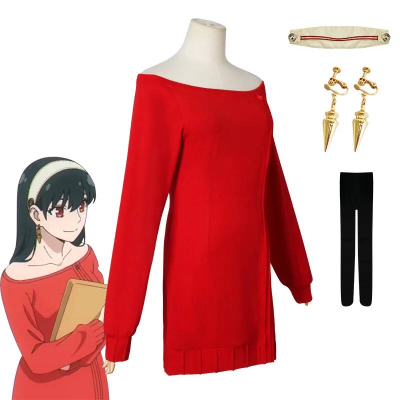 Fantasia de Cosplay Anime FAMI - Anime Cosplay Yor Forger avaliação e preço