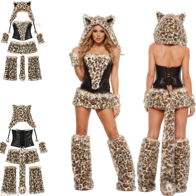 Fantasia sexy de leopardo para - Anime Cosplay Simple avaliação e preço